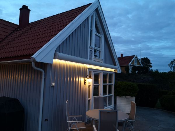 Hovedbilde Kassettmarkise m ledlys, Bredde 595-650 cm x 310 cm utfall