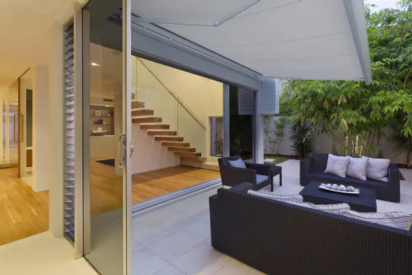 Hovedbilde Kassettmarkise m ledlys, Bredde 535-590 cm x 260 cm utfall