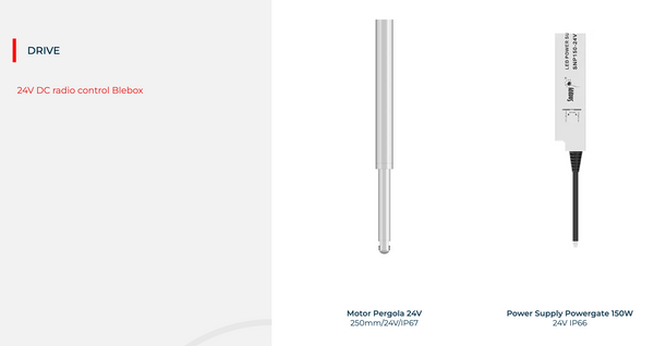 Hovedbilde Pergola hvit 350 / 250 / 340 cm (B/H/L)